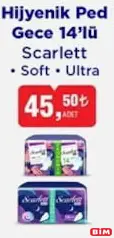 SCARLETT HİJYENİK PED GECE 14'LÜ